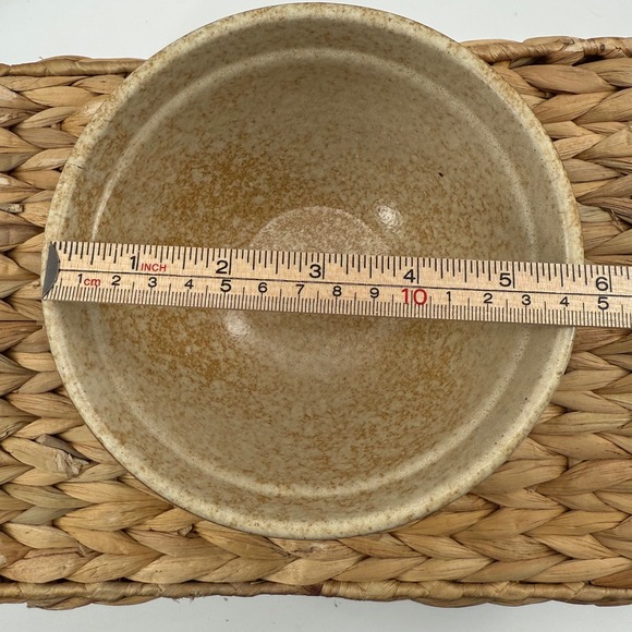Treasure Craft Stoneware Mixing Bowl Brown Drip Glaze Rustic Vintage USA Made - Picture 5 of 8